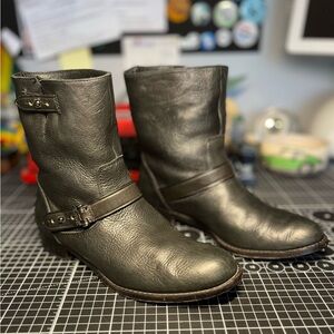 Coach Amy Ankle Boots - Black - Moto Style - 6.5B